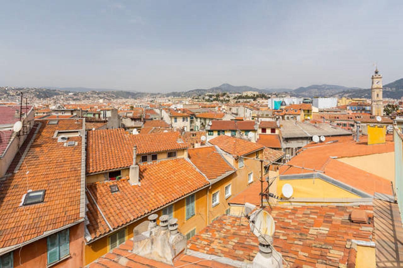 La Croix - F3, Terrasse Vue Panoramique, Vieux-Nice Old Town And Terrace Kültér fotó