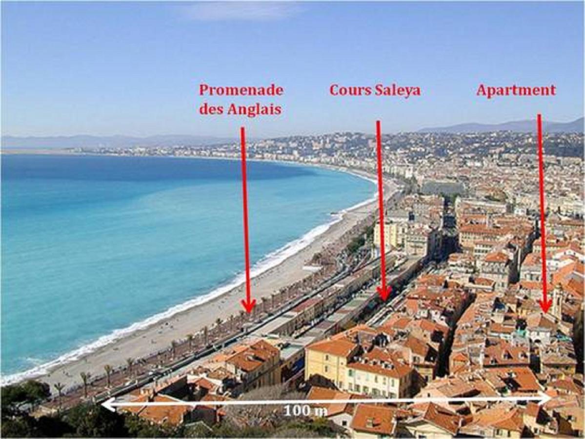 La Croix - F3, Terrasse Vue Panoramique, Vieux-Nice Old Town And Terrace Kültér fotó